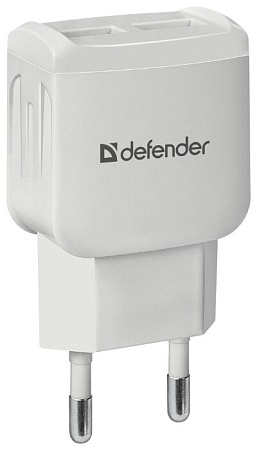Сетевое зарядное устройство Defender UPA-22, белый