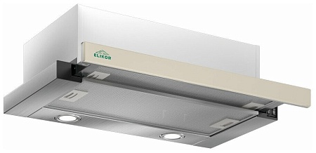 Кухонная вытяжка ELIKOR Интегра GLASS  60Н-400-В2Д нерж/стекло бежевое