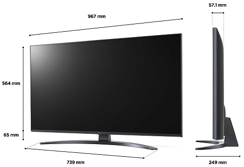Телевизор LG 43UQ81006LB 2022 HDR