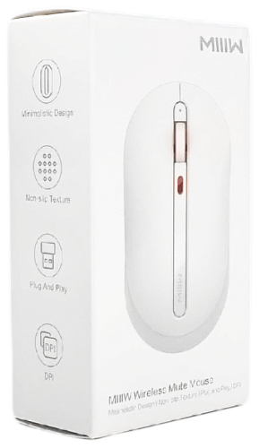 Беспроводная мышь Xiaomi MIIIW Wireless Mute Mouse, черный (MWMM01)